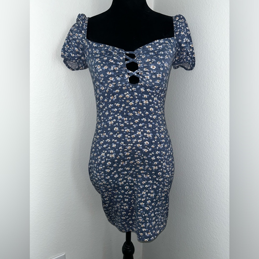 Blue Floral Dress